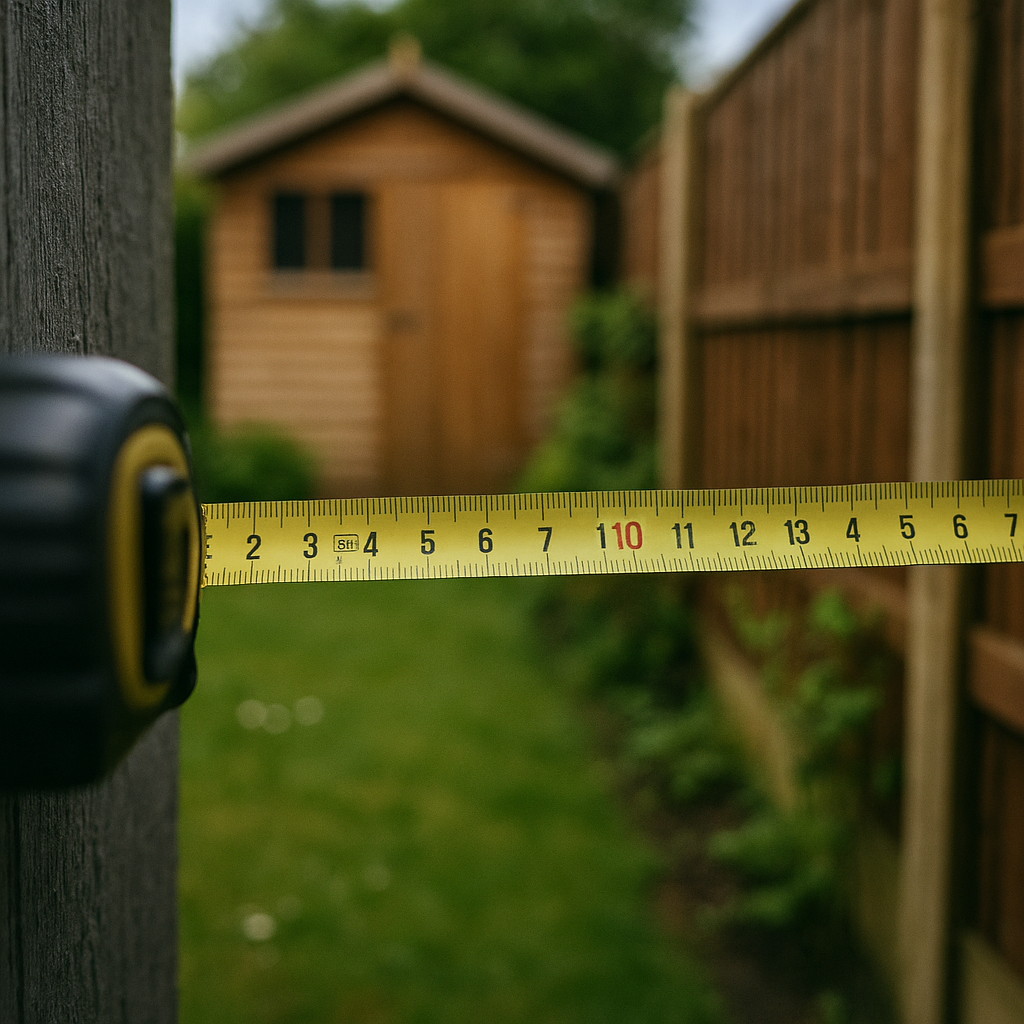 Measuring boundary distance for garden room planning permission UK 2026 compliance