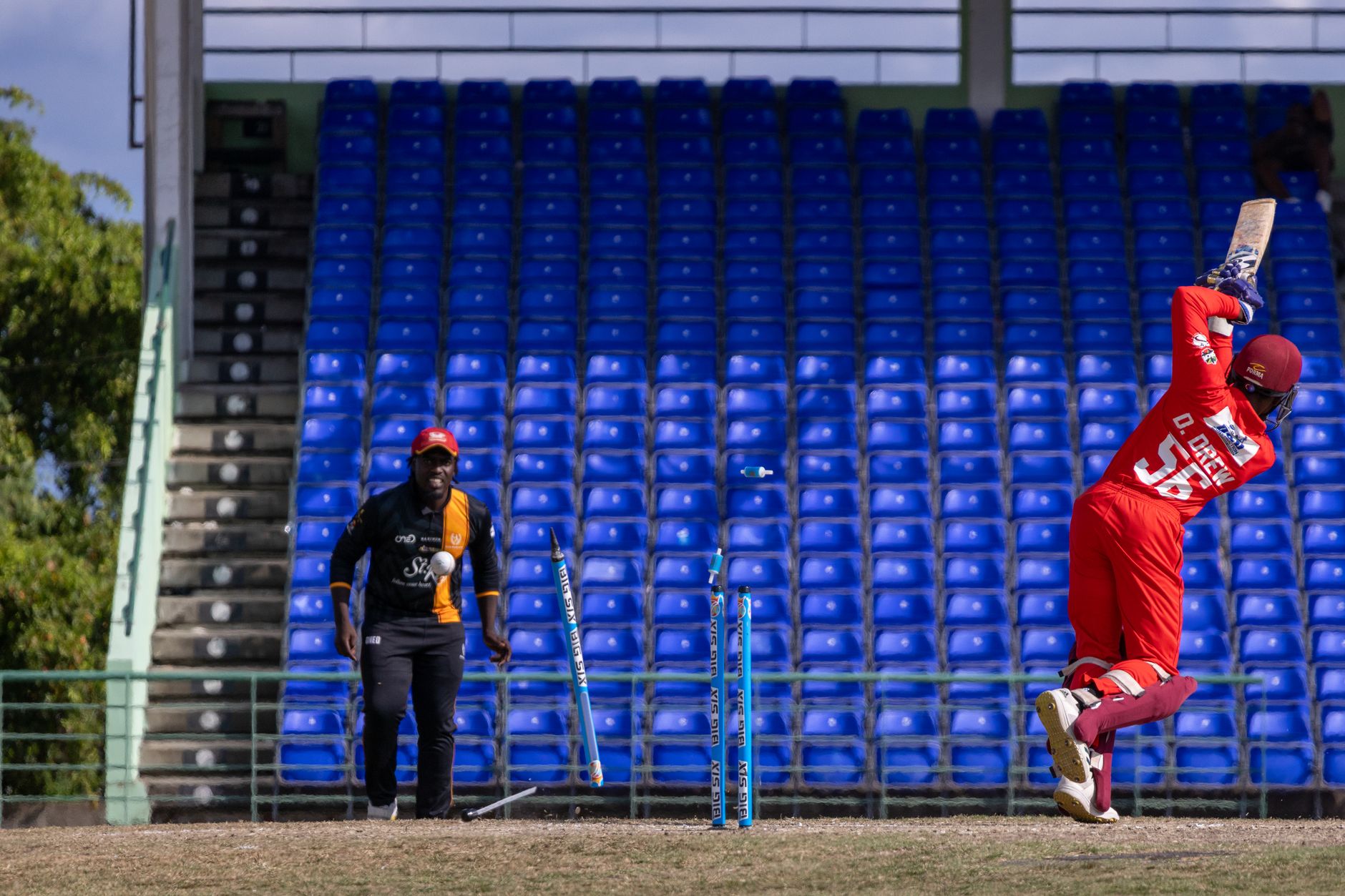 Empty stands at an English county cricket ground illustrating attendance problems